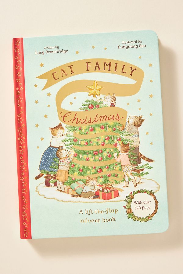 Slide View: 1: Cat Family Christmas Advent Book