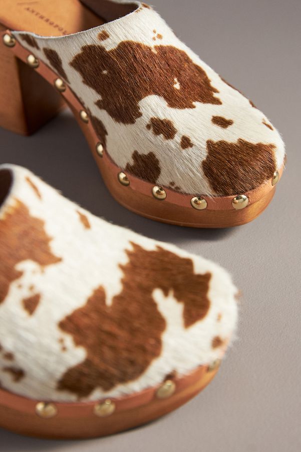 Slide View: 5: By Anthropologie Wood-Bottom Clog Heels