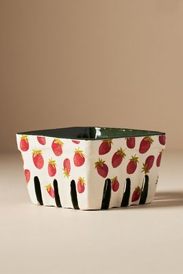 Fruta Stoneware Berry Basket