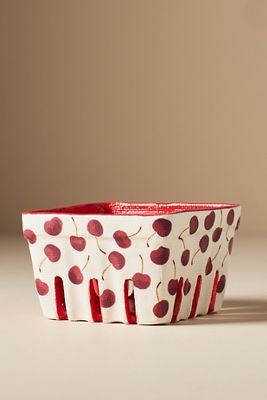 Fruta Stoneware Berry Basket