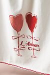 Thumbnail View 2: Valentine's Wine Glass Cotton Twill Dish Towel