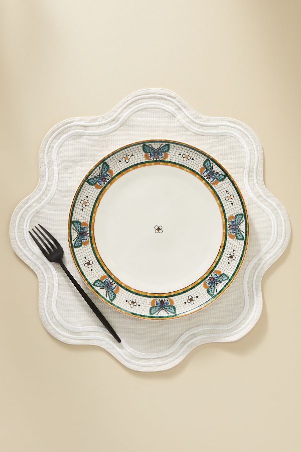 Slide View: 2: Madeline Cotton Round Placemat