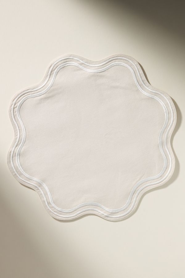 Slide View: 3: Madeline Cotton Round Placemat