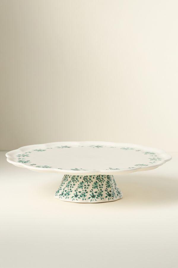 Slide View: 1: Etta Stoneware Cake Stand