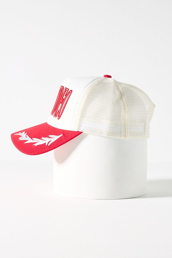 Slide View: 3: Worn/West Embroidered Brim Baseball Cap