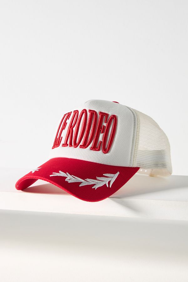 Slide View: 1: Worn/West Embroidered Brim Baseball Cap