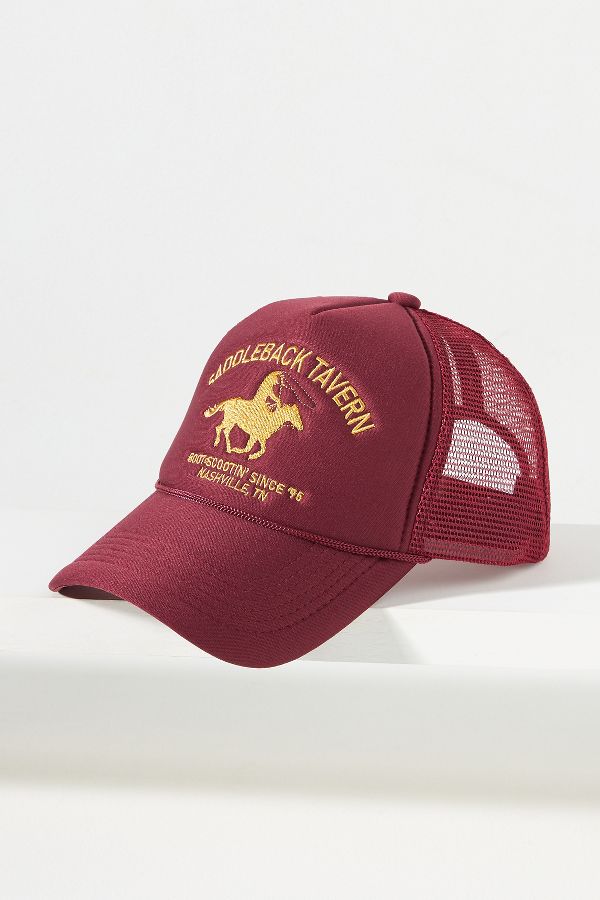 Slide View: 1: Worn/West Saddleback Tavern Trucker Hat