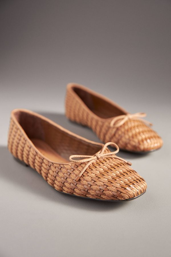 Slide View: 2: Schutz Arissa Woven Ballet Flats