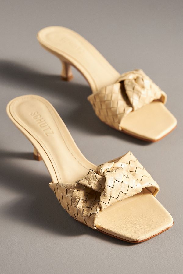 Slide View: 2: Schut Kareena Knot Kitten-Heel Mules