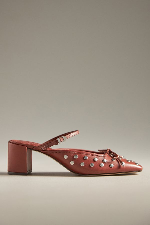 Slide View: 1: Schutz Arissa Block-Heel Mules