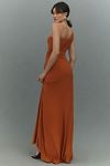 Thumbnail View 3: Mac Duggal One-Shoulder Belted Jersey Trumpet Maxi Dress