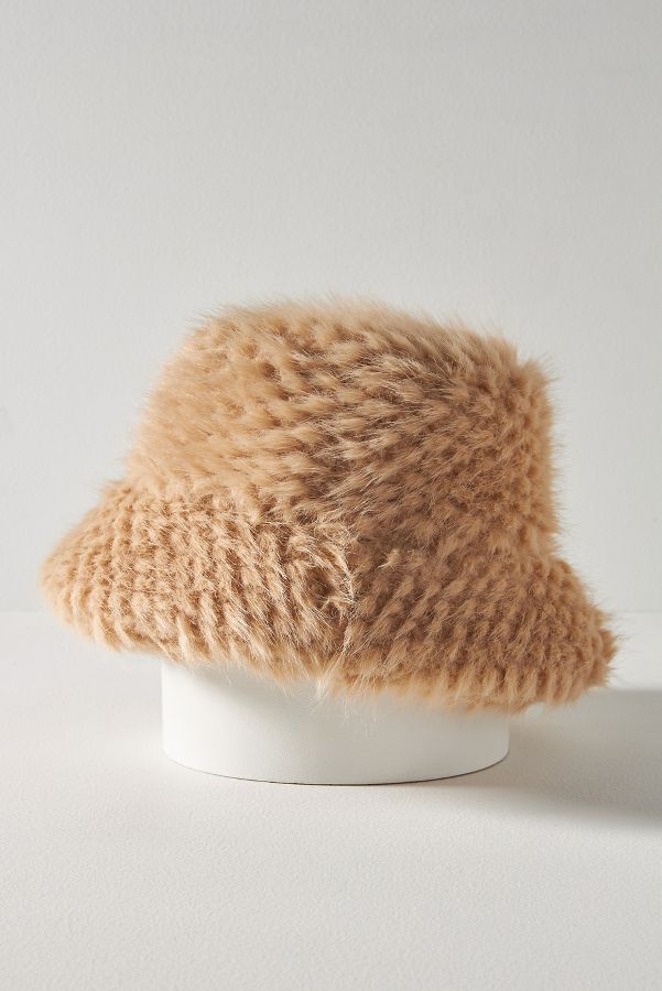 Slide View: 3: Lucky Zone Wild Faux-Fur Bucket Hat