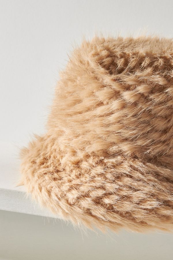 Slide View: 4: Lucky Zone Wild Faux-Fur Bucket Hat