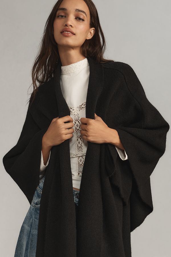 Slide View: 1: The Mariel Travel Wrap Cardigan Sweater