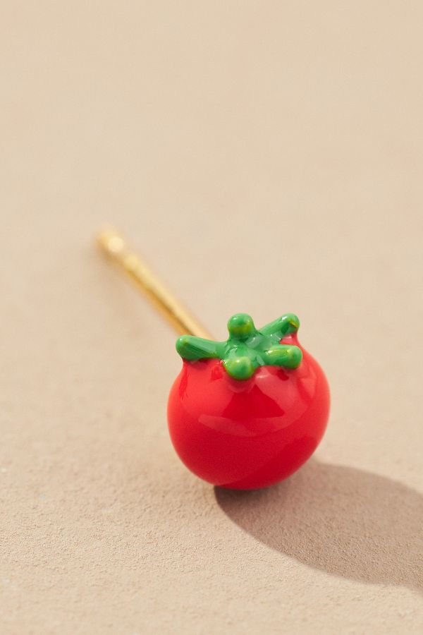 Vista diapositiva: 2: Veggie Post Earrings