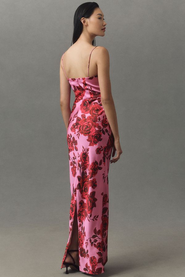 Slide View: 5: Sachin & Babi Ila Stretch Satin Maxi Dress