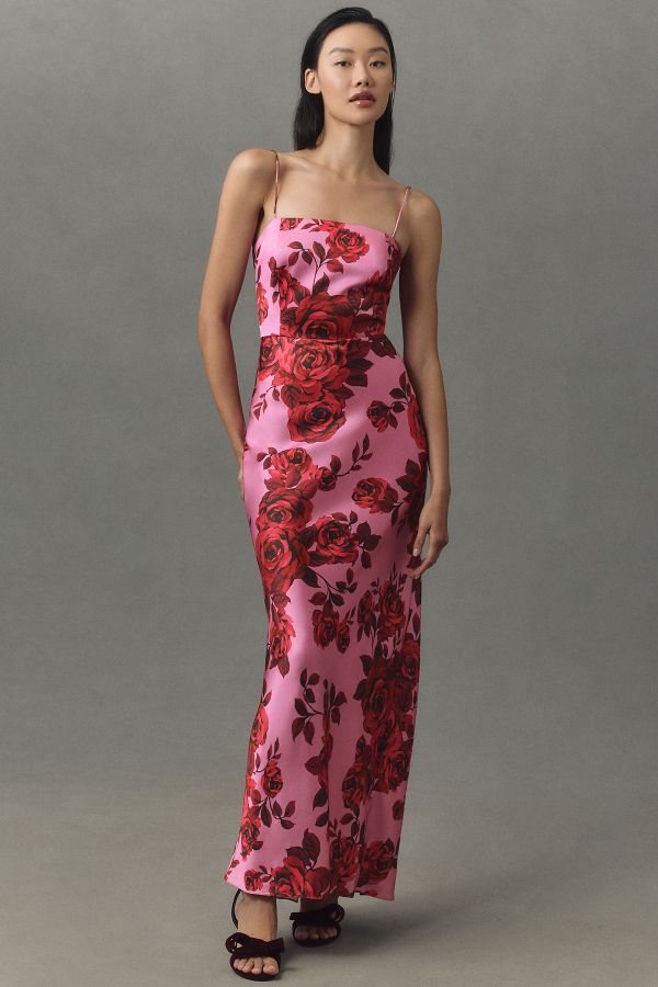 Slide View: 3: Sachin & Babi Ila Stretch Satin Maxi Dress