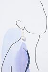 Thumbnail View 2: By Adina Eden Dangling Crystal Baroque Pearl Drop Earrings