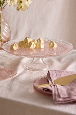 Pink Doily Cake Stand