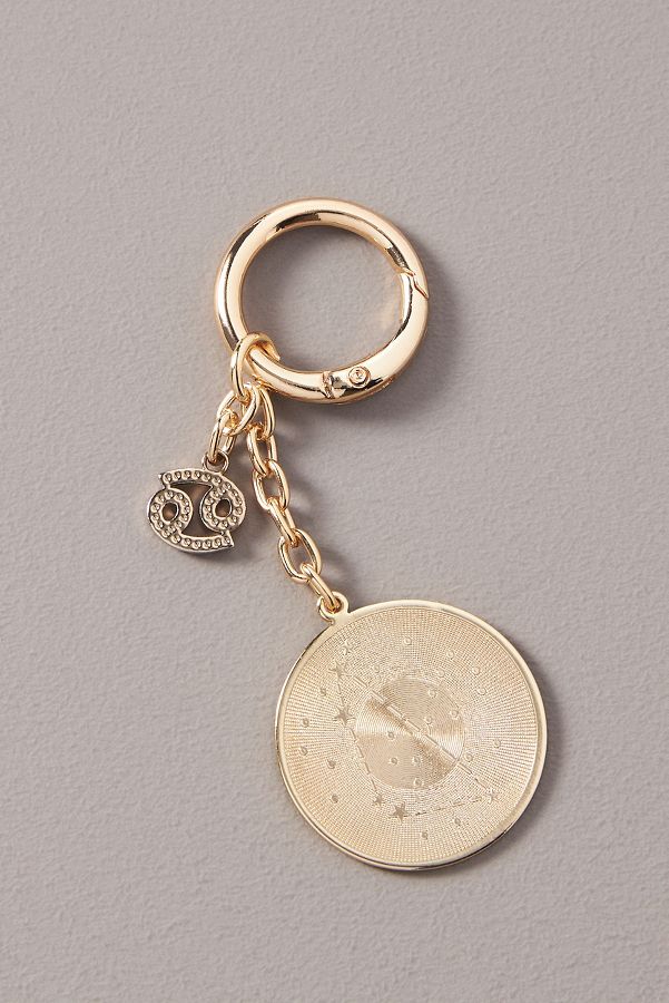 Slide View: 2: Zodiac Pressed Coin Bag Charm