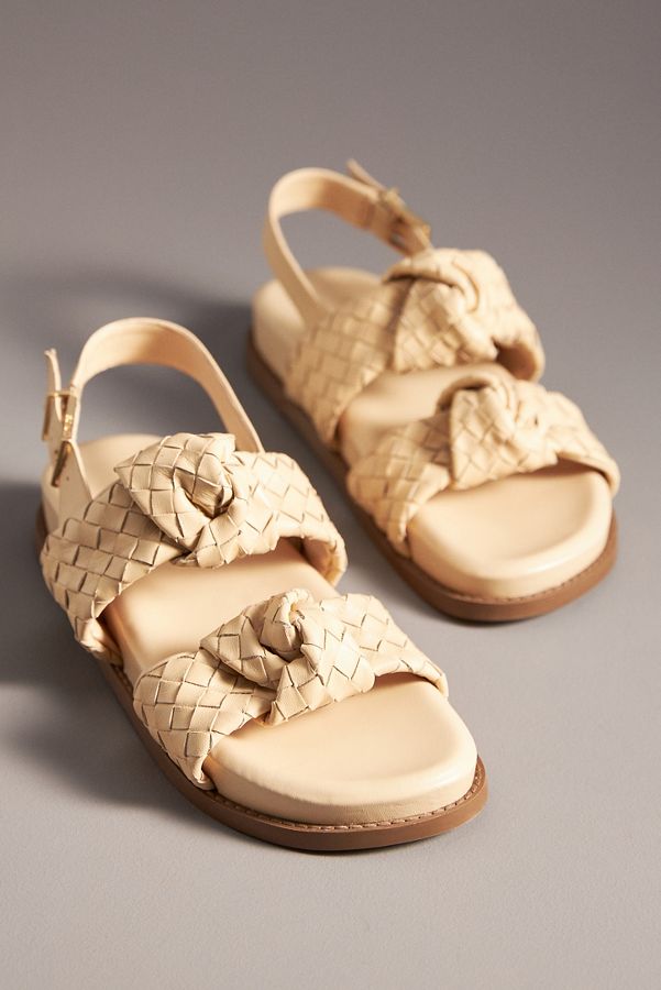 Slide View: 2: Schutz Kareen Knot Woven Sandals