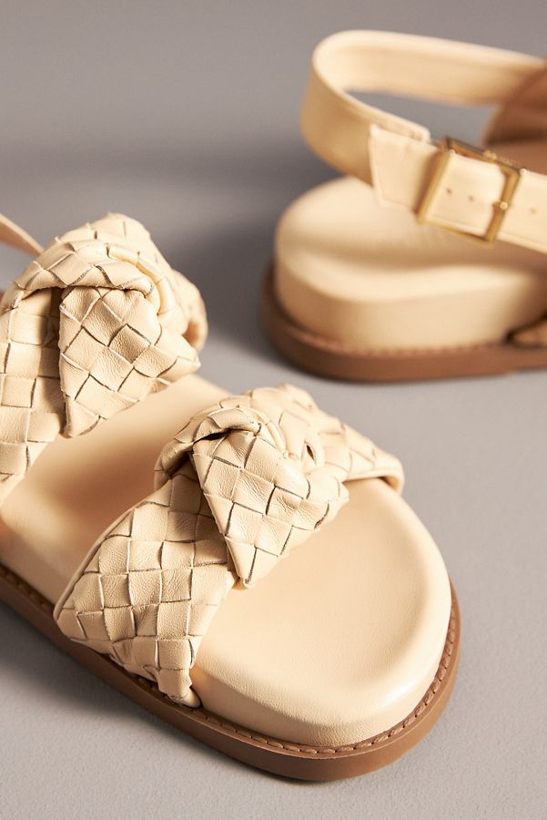 Slide View: 3: Schutz Kareen Knot Woven Sandals