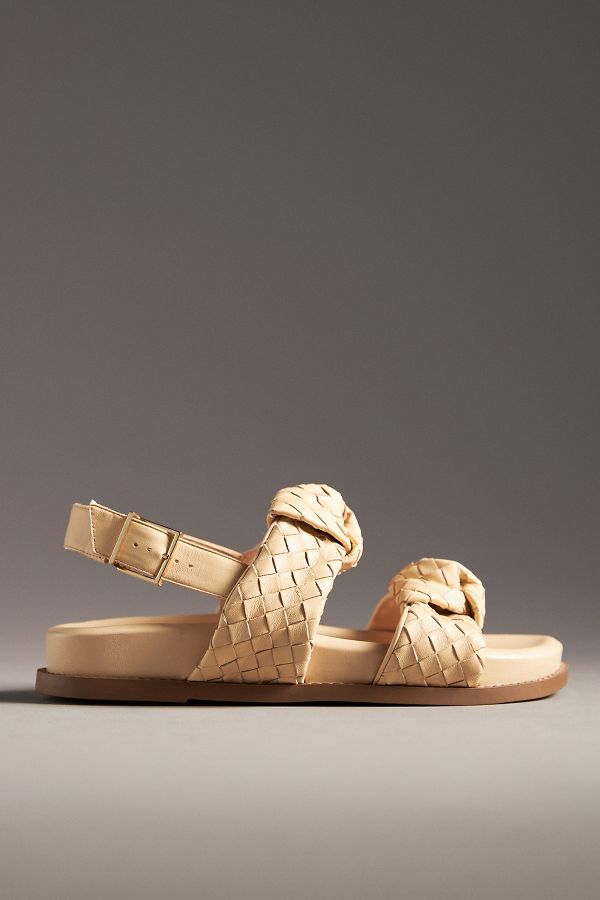 Slide View: 1: Schutz Kareen Knot Woven Sandals