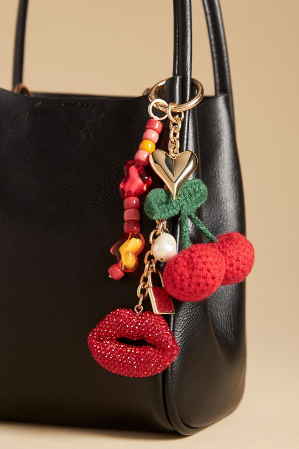 Slide View: 2: Cherry Lips Bag Charm