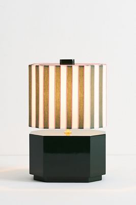 Carla Embroidered Striped Table Lamp