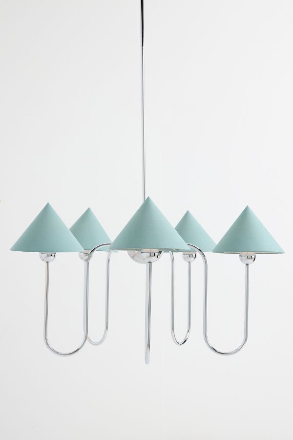 Slide View: 2: Edie Chrome Chandelier