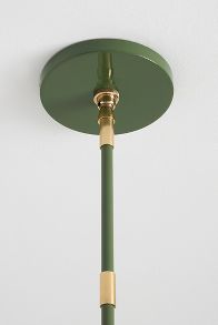 Slide View: 5: Greenwich Enameled Metal Semi-Flush Pendant