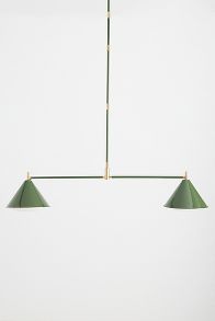 Slide View: 2: Greenwich Enameled Metal Chandelier