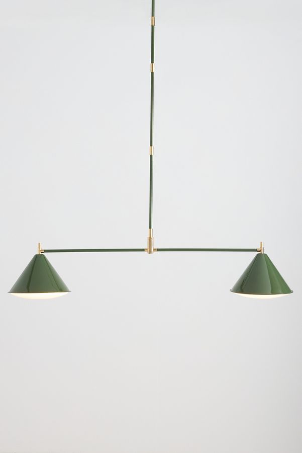 Slide View: 3: Greenwich Enameled Metal Chandelier