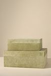 Thumbnail View 1: Lulu Velvet Covered Boxes, Set of 2