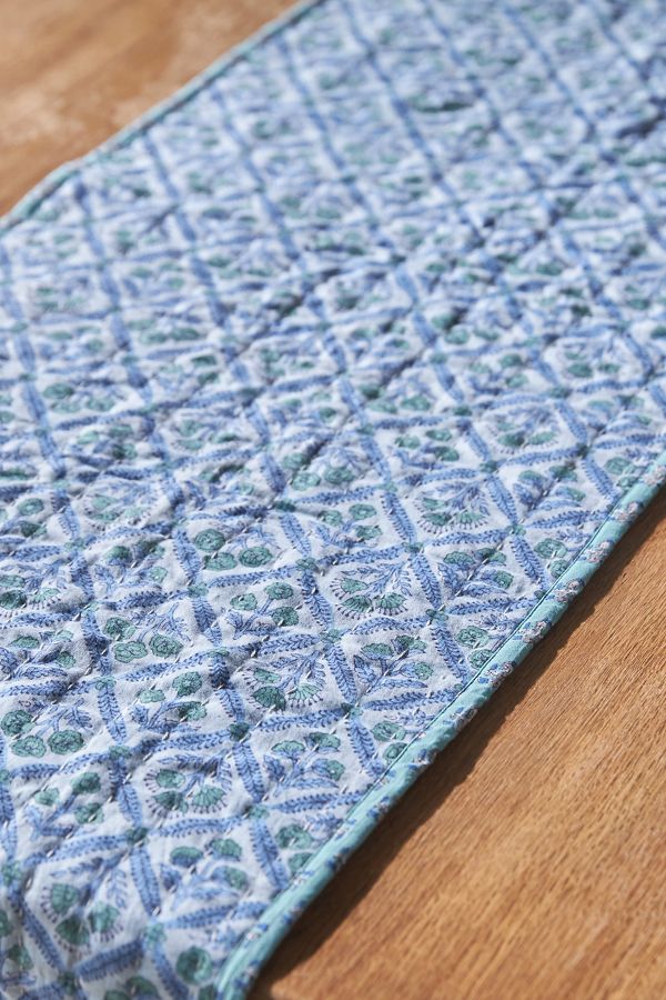 Slide View: 2: Kiara Block-Print Table Runner