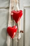 Thumbnail View 2: Enamel Heart Ornaments, Set of 2