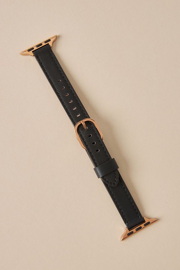 Slide View: 2: Carmen Skinny Leather Apple Watch Band