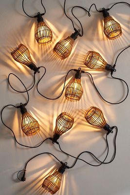 Basket Shade String Lights