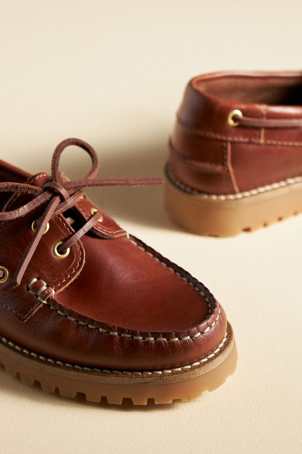 Slide View: 8: By Anthropologie Lug Boat Loafers