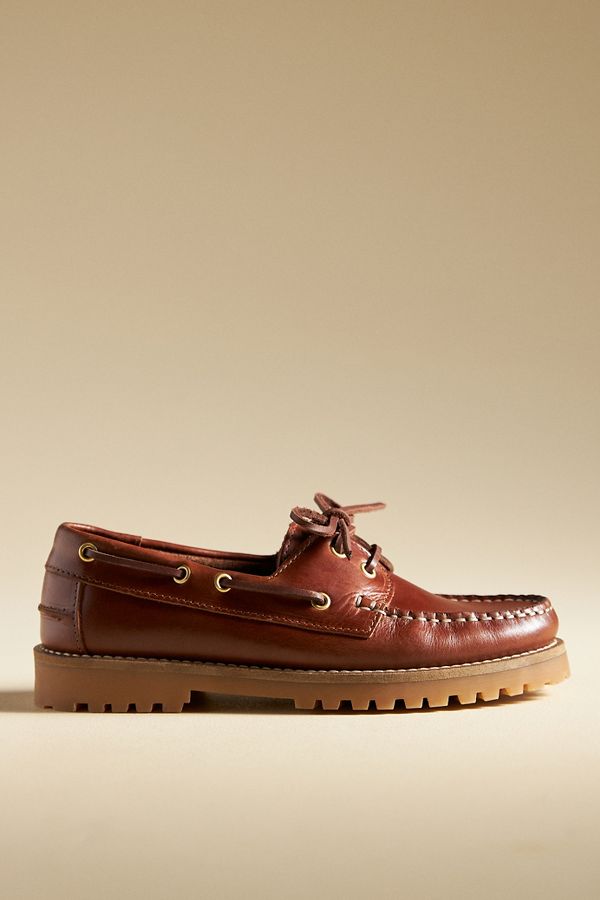 Slide View: 6: By Anthropologie Lug Boat Loafers