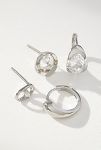 Thumbnail View 2: Crystal Loop Earrings, Set of 4