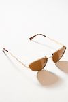 Thumbnail View 2: I-SEA Wavy Temple Cat-Eye Aviator Sunglasses