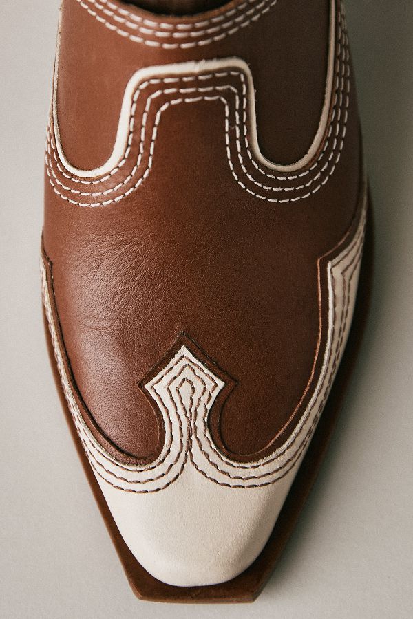 Slide View: 3: By Anthropologie Western Mule Heels