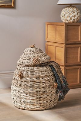 Bumblebee Woven & Rattan Hamper 