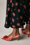 Thumbnail View 3: Maeve Floral Satin Slingback Heels