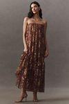 Thumbnail View 1: Helsi Cara Strapless Metallic Lace Maxi Dress