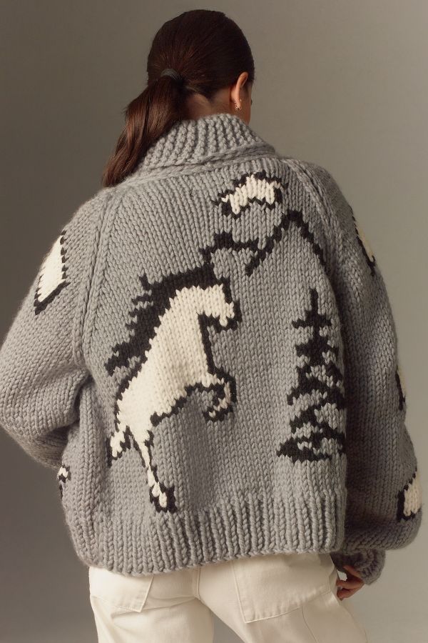 Slide View: 2: GOGO Sweaters North Western Skies Cardigan Sweater