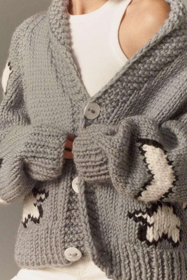 Slide View: 3: GOGO Sweaters North Western Skies Cardigan Sweater