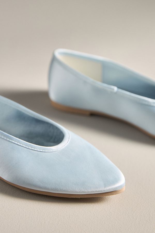 Slide View: 4: BC Footwear by Seychelles Georgette Satin Ballet Flats