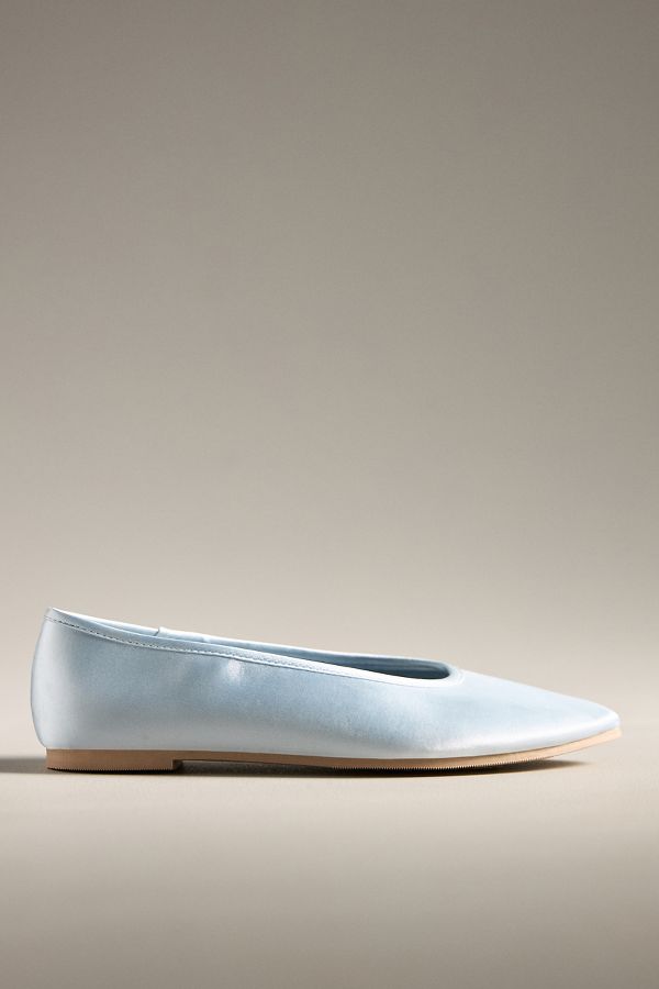 Slide View: 2: BC Footwear by Seychelles Georgette Satin Ballet Flats